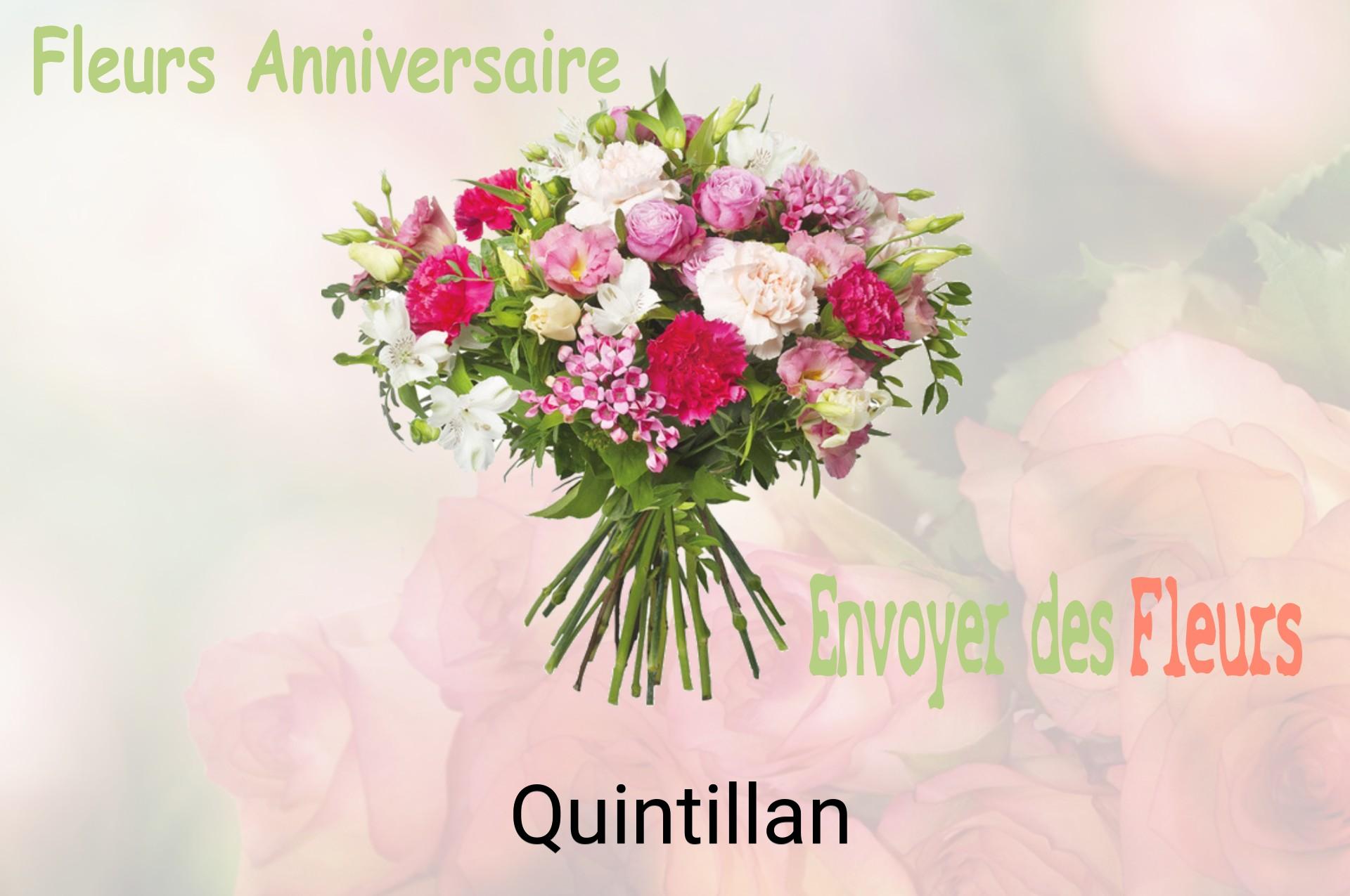Bouquet de fleurs d’anniversaire livré à Quintillan